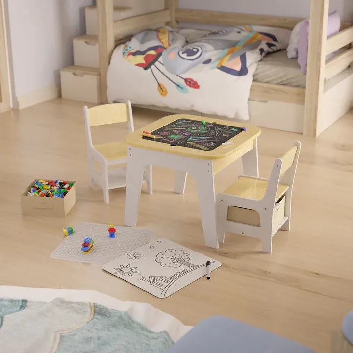 Juskys Set de lemn pentru copii Milou - natural