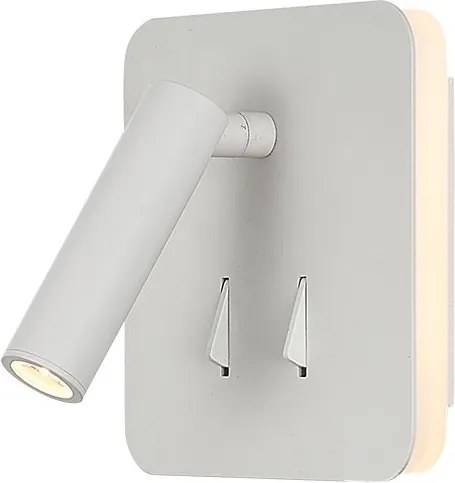 Aplica perete lumina ambientala, spot directionabil CAYMAN alb