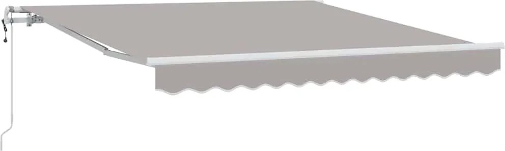 vidaXL Cort electric retractabil Gri deschis 300 x 250 cm