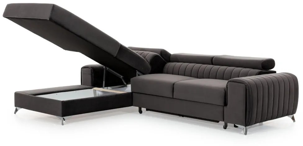 Supermobel Coltar GRAYSON, 278x92x205, velvet mat 38, stanga