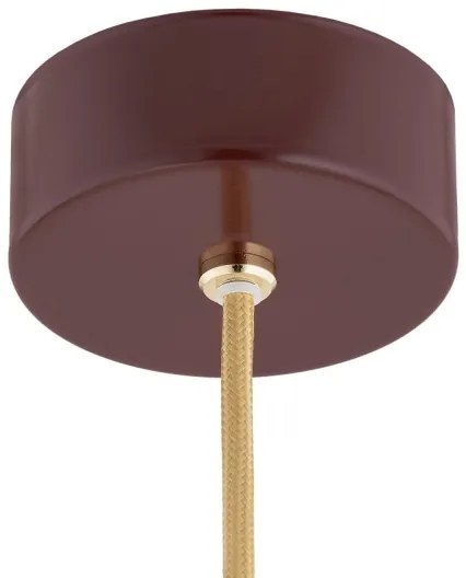 Lustră pe cablu Argon 8452 ALMIROS 1xE14/7W/230V d. 12 cm maro/auriu