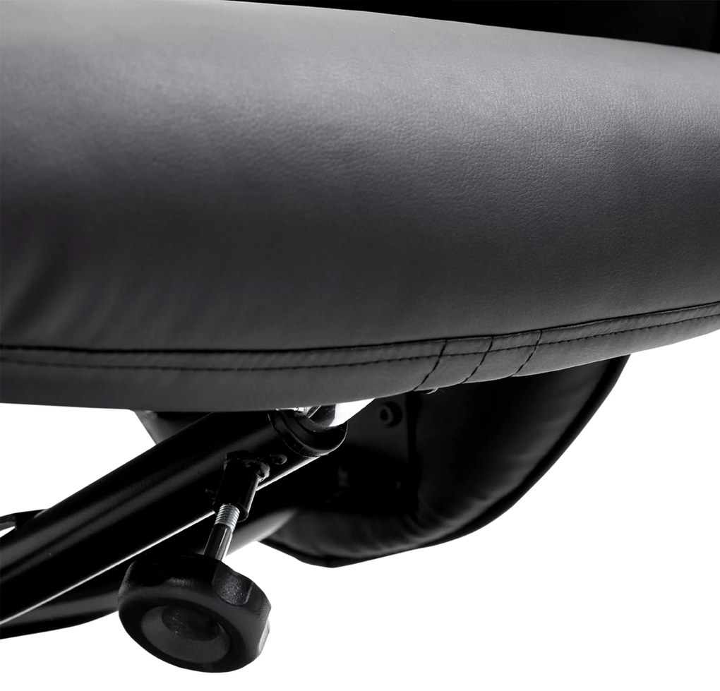 HOMCOM Fotoliu Relaxant cu Suport pentru Picioare, Reclinabil 145° cu Șezut Rotativ, cu 10 Puncte de Masaj, Negru | Aosom Romania