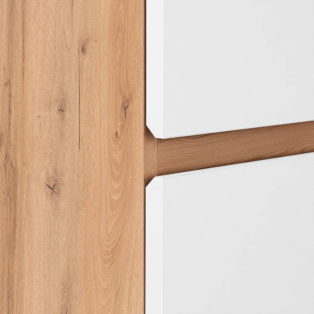 Dulap suspendat Vario Forte 35 stejar-alb