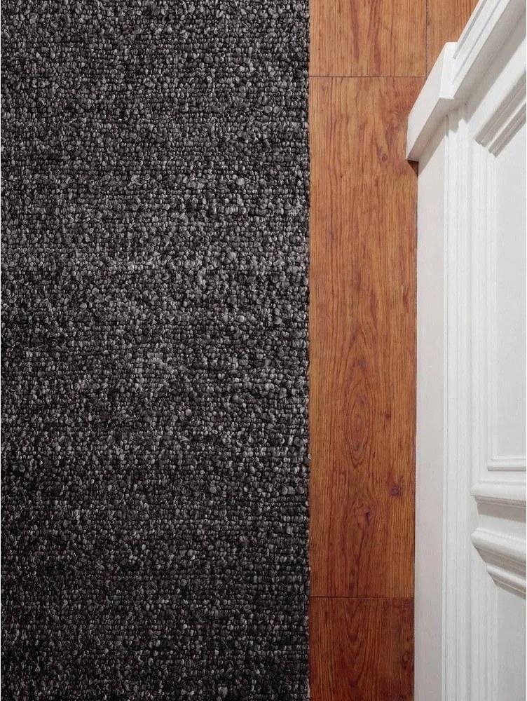 Covor tip traversă gri închis țesut manual din material bouclé 80x200 cm Notting Hill Portobello – Ted Baker