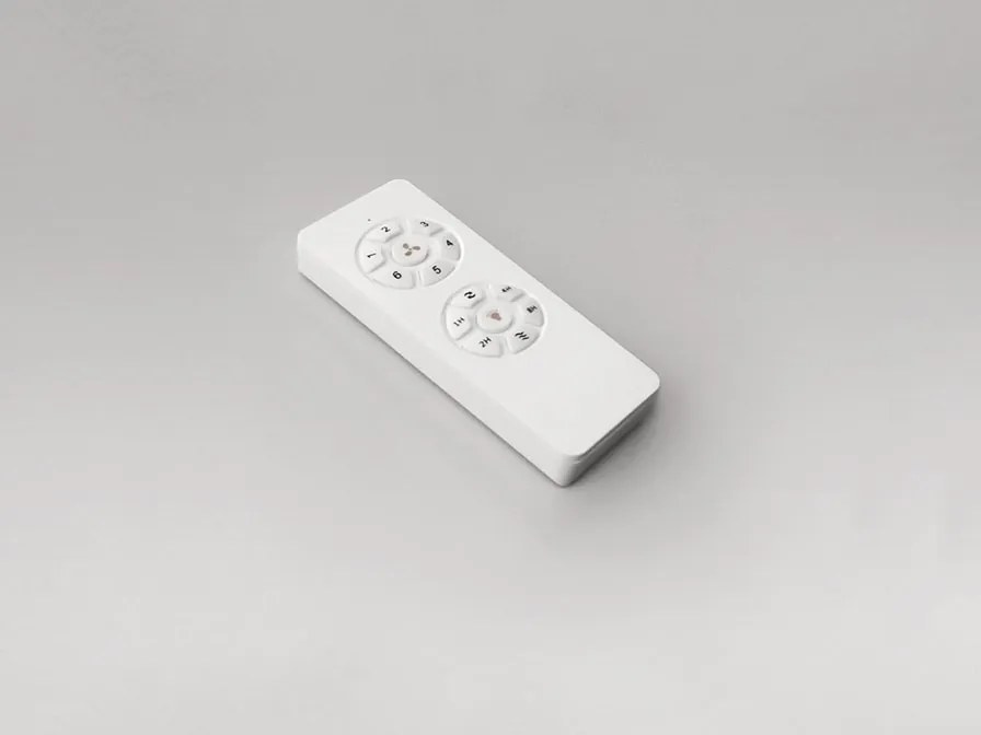 Lustra LED cu Ventilator si telecomanda Siroco D-132cm alb/lemn