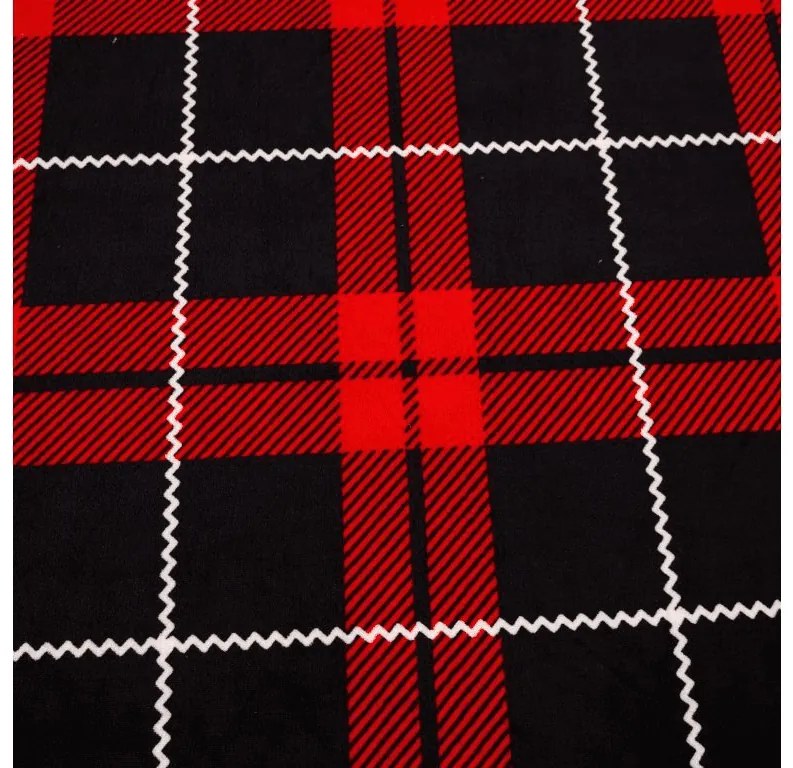 Cearsaf Cocolino microplus cu elastic ALBURY 160x200 cm rosu