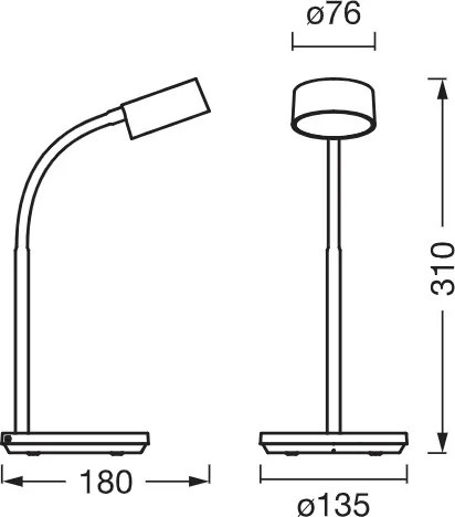 Osram - Lampă de birou LED reglabilă OFFICE LINE LED/4,8W/230V albă