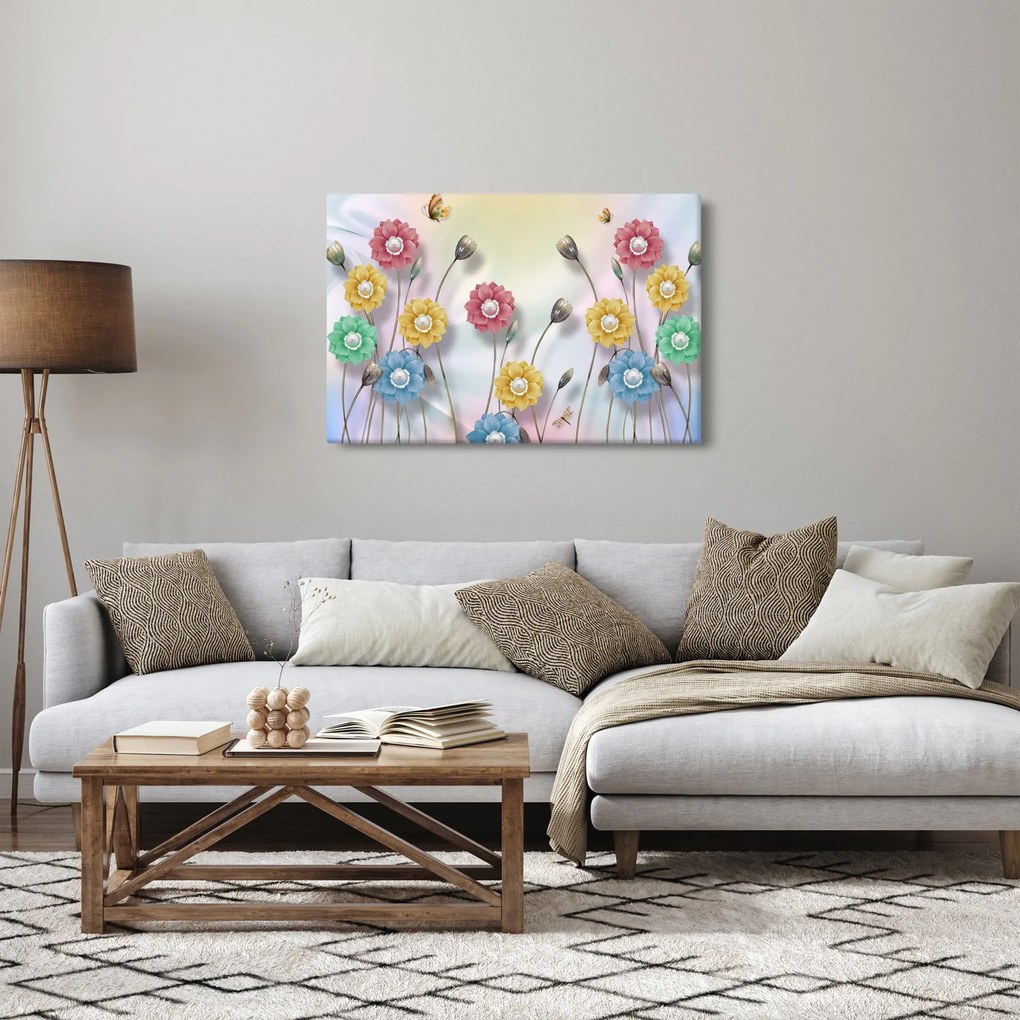 Tablou - Lunca colorată (90x60 cm)