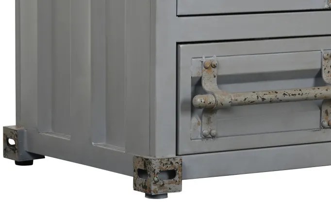 Dulap, gri, din metal, stil industrial, Cargo