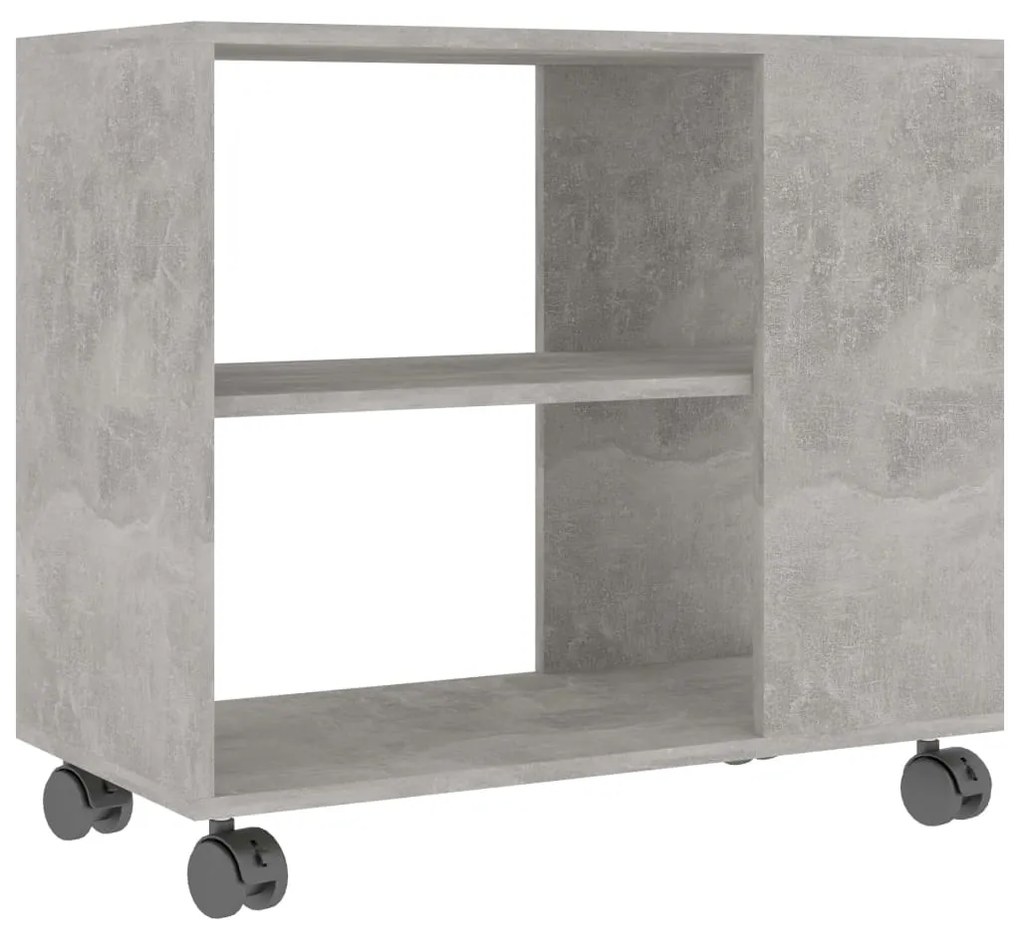 802124 vidaXL Masă laterală, gri beton, 70x35x55 cm, lemn compozit