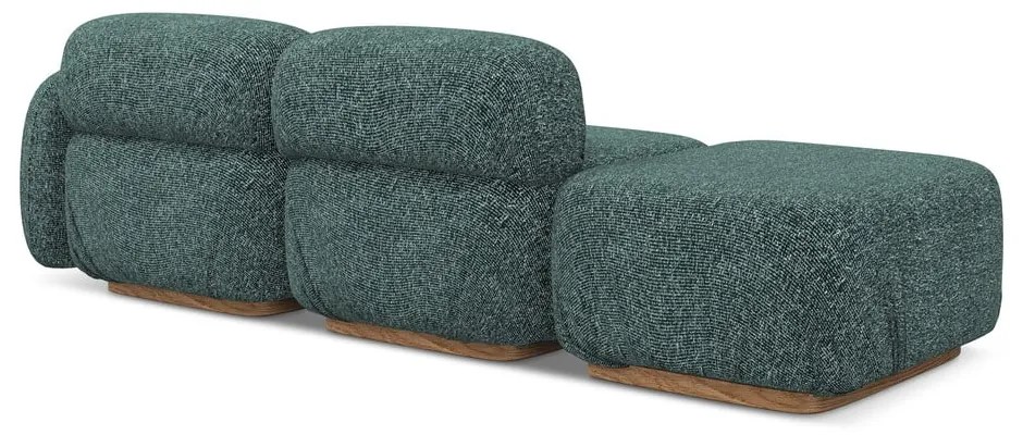 Șezlong modular turcoaz (cu colț pe partea dreaptă) Ailani – Makamii