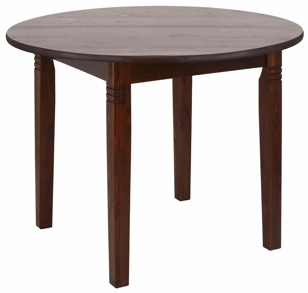 Masa rotunda wenge Danuta  90/90/75 cm, lemn masiv