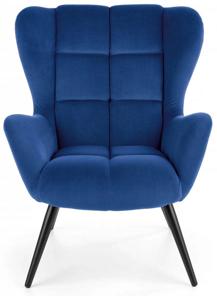 Fotoliu Tyrion velvet bleumarin H91 cm