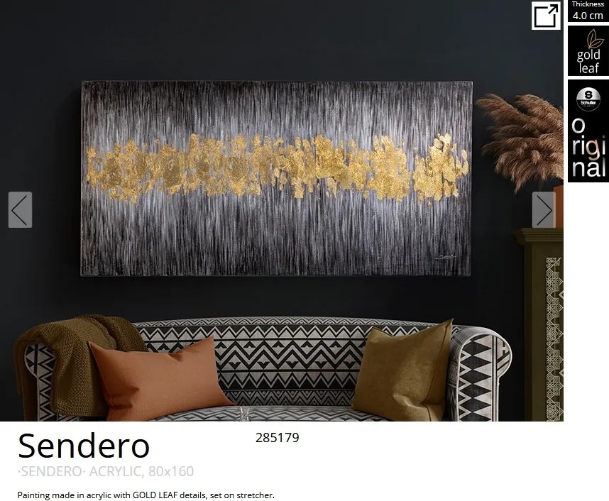 Tablou de perete decorativ canvas Sendero, 80x160cm