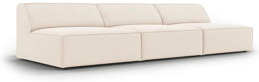 Canapea crem cu tapițerie din catifea 240 cm Jodie – Micadoni Home