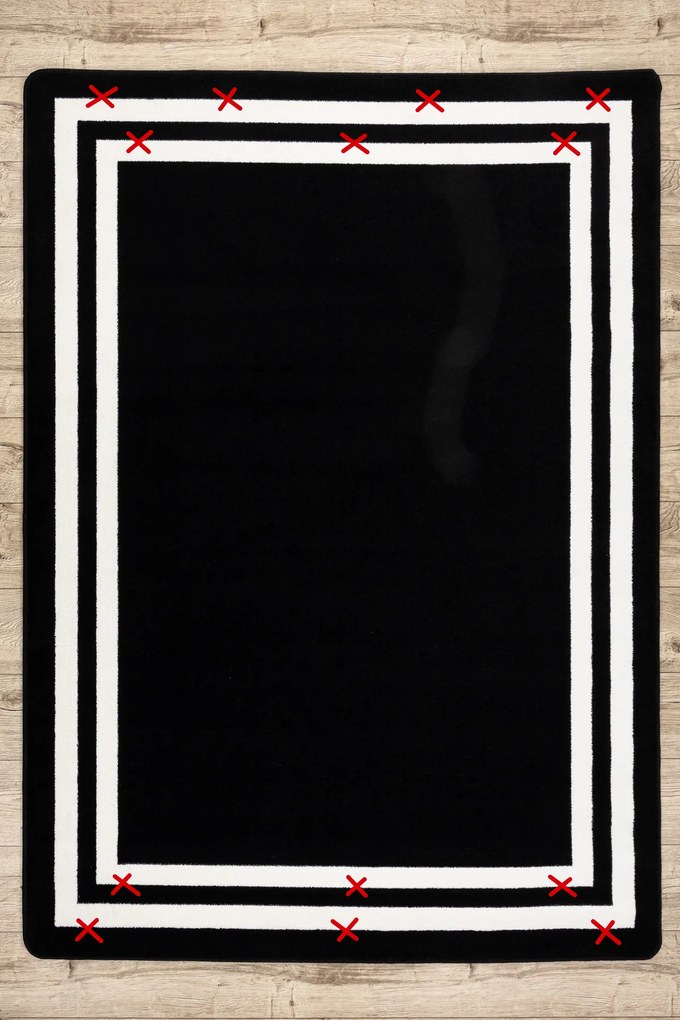 Covor HAMPTON cadru negru - SECUNDAR-COTATI PRODUSUL