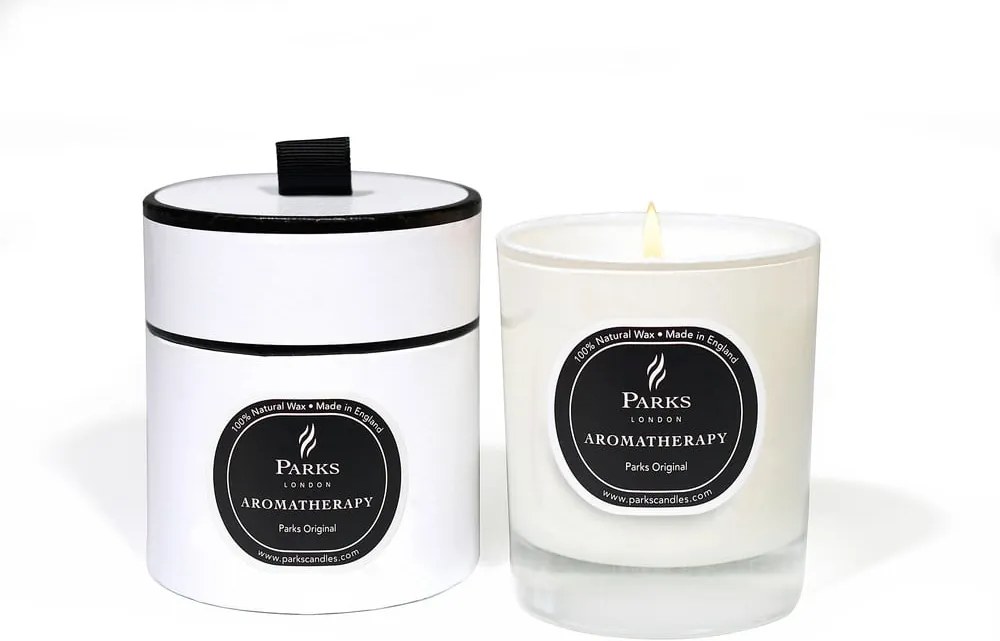 Lumânare parfumată Parks Candles London Aromatherapy, aromă de citrice, bergamota și lemn, durată ardere 45 ore