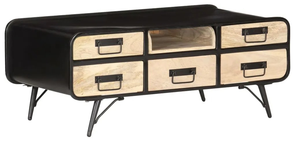 vidaXL Măsuță de cafea, 100 x 50 x 40 cm, lemn masiv mango