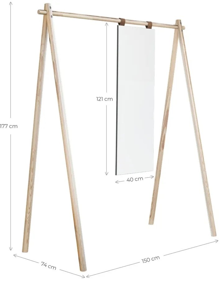 Suport pentru haine din lemn de pin Hongi - Karup Design