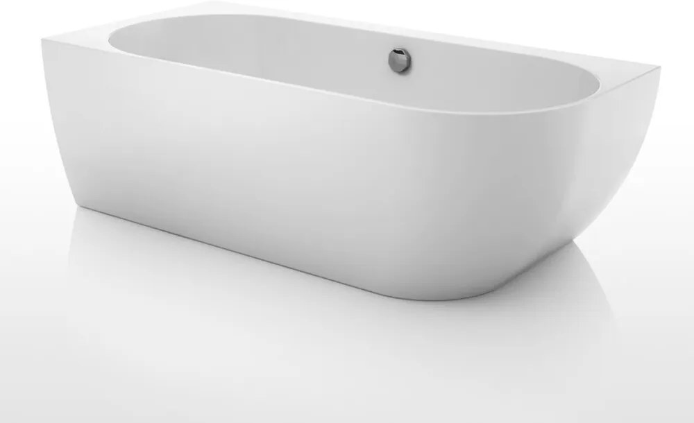 Cada freestanding Kreiner Vera 170x80 cm finisaj alb stanga lipita de perete BTW