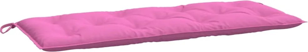 vidaXL Pernă pentru bancă de grădină, roz, 120x50x7 cm, textil