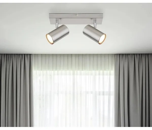 Globo 57911-2 - Aplică spot ROBBY 2xGU10/35W/230V crom mat