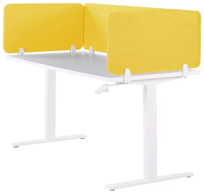 Panou separator birou 72 x 40 cm Walda (galben) . 1076542