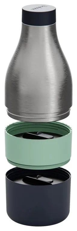 Sticla termica cu cutii integrate pentru alimente Trebonn Food&Hydrate 3 1622109, 170/320/450ml, Otel inoxidabil, Inox/Multicolor
