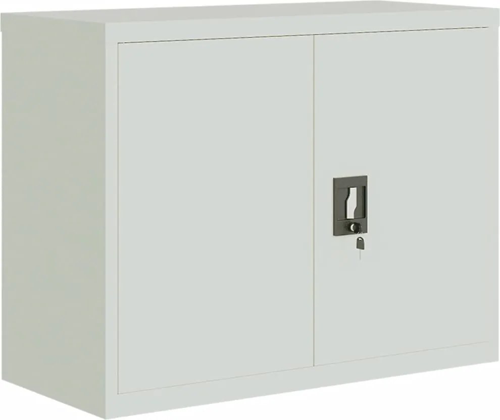 vidaXL Fișet, gri deschis, 90x40x70 cm, oțel