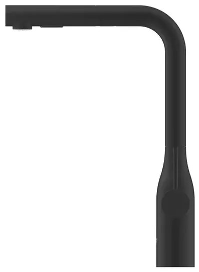 Baterie bucatarie cu dus extractibil Grohe Essence negru mat Phantom Black