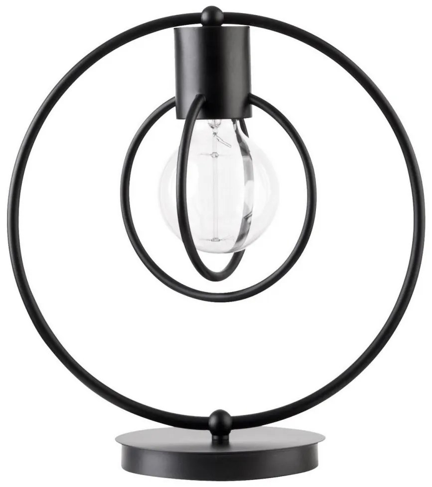 Lampă de masă AURA 1xE27/60W/230V negru