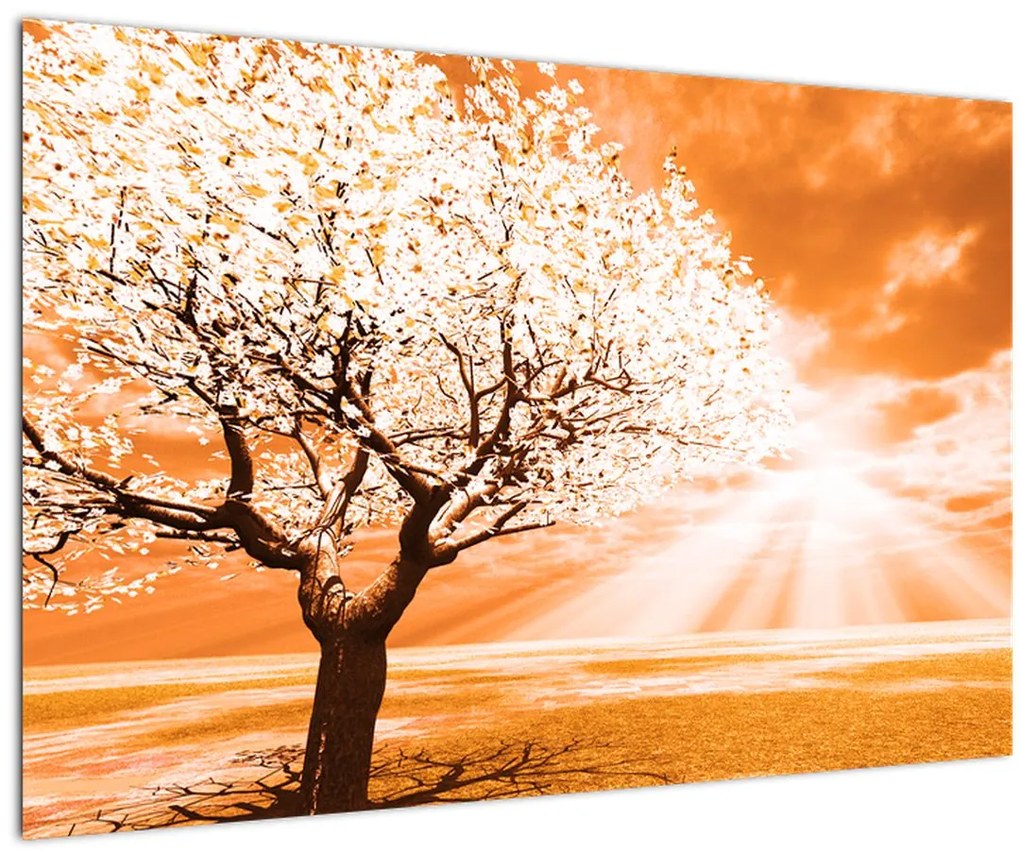 Tabloul cu pomul portocaliu (90x60 cm)