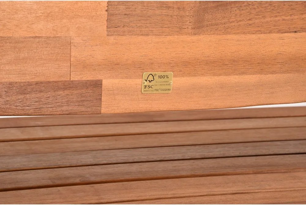 Bancă de grădină maro din lemn masiv Hadia – Garden Pleasure