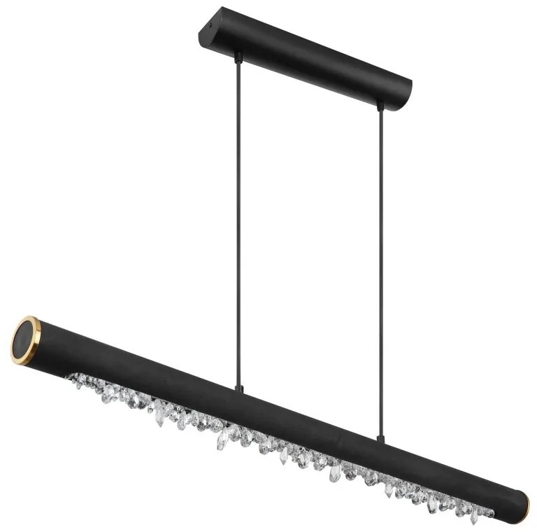 Lustra suspendata LED design modern Felicitas negru