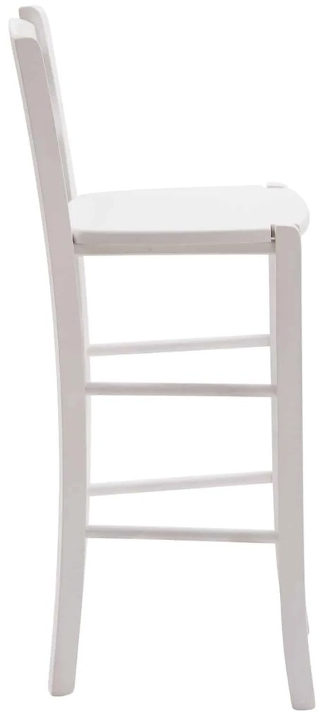 SCAUN BAR LEMN - ALB