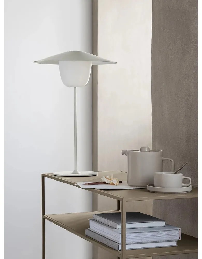 Masă consolă albă din metal 35x85 cm Fera – Blomus