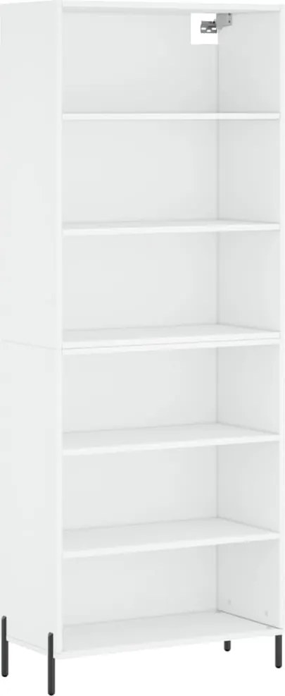 vidaXL Dulap înalt, alb, 69,5x32,5x180 cm, lemn prelucrat