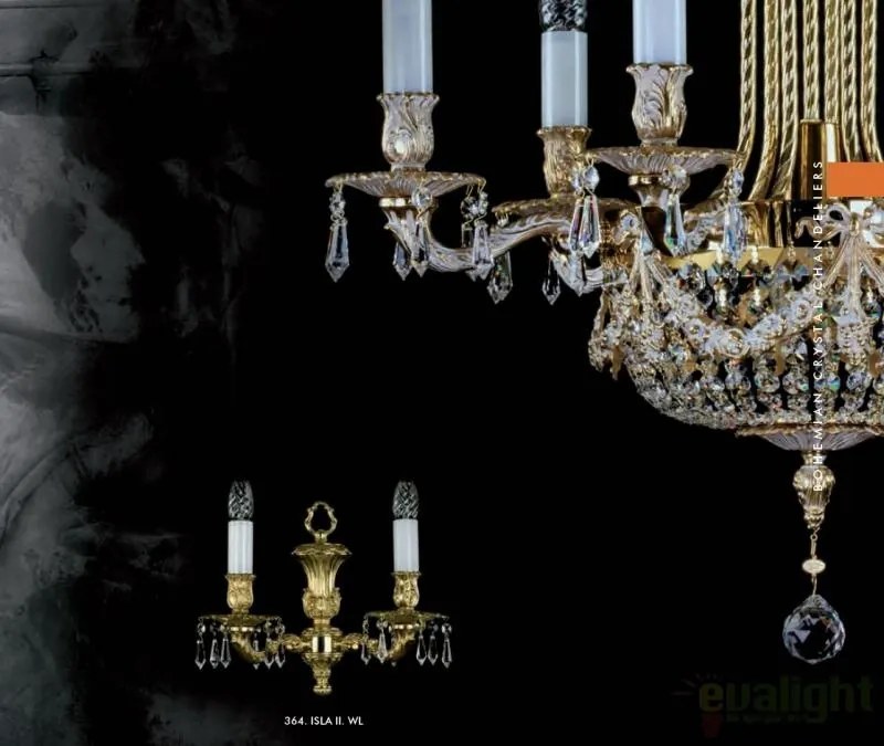 Aplica de perete Cristal Bohemia Exclusive ISLA II. WL CE