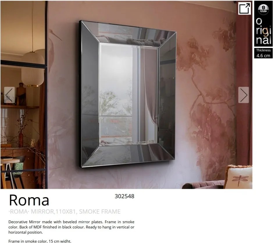 Oglinda decorativa moderna Roma 110x81cm