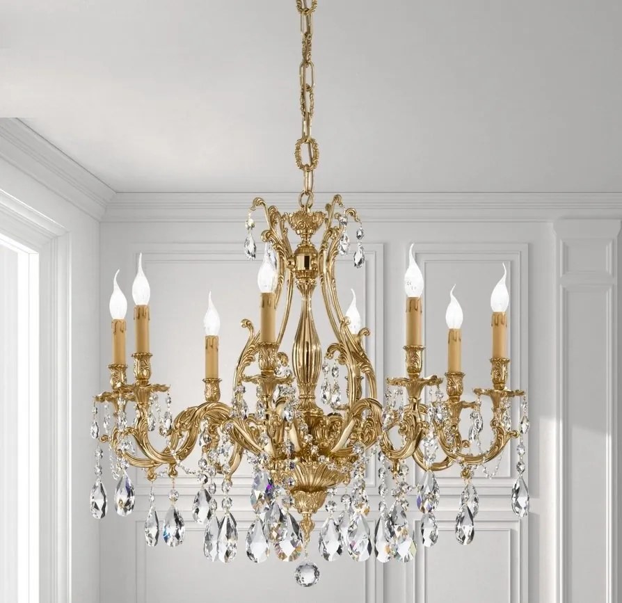 Candelabru 8 brate LUX cu cristale Scholer, Versailles