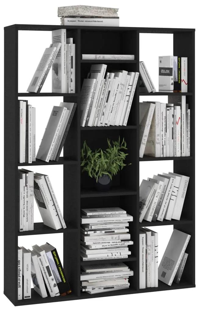 Separator camera Biblioteca, negru, 100x24x140 cm, PAL Negru, 1