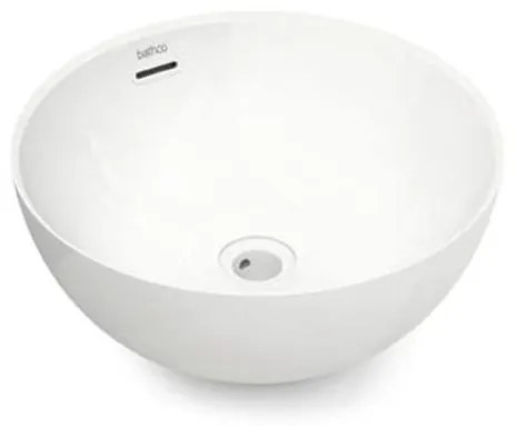Lavoar pentru blat BARI Ø 37 cm, porțelan, alb - Bathco 4131