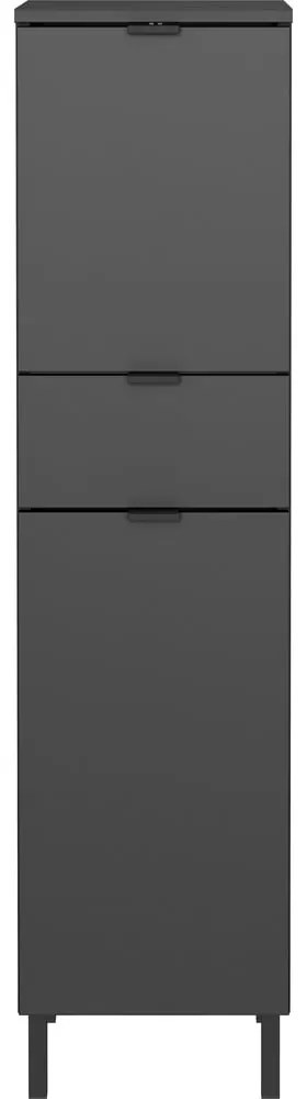 Dulap de baie gri antracit înalt, îngust 30x120 cm Arcena – Germania