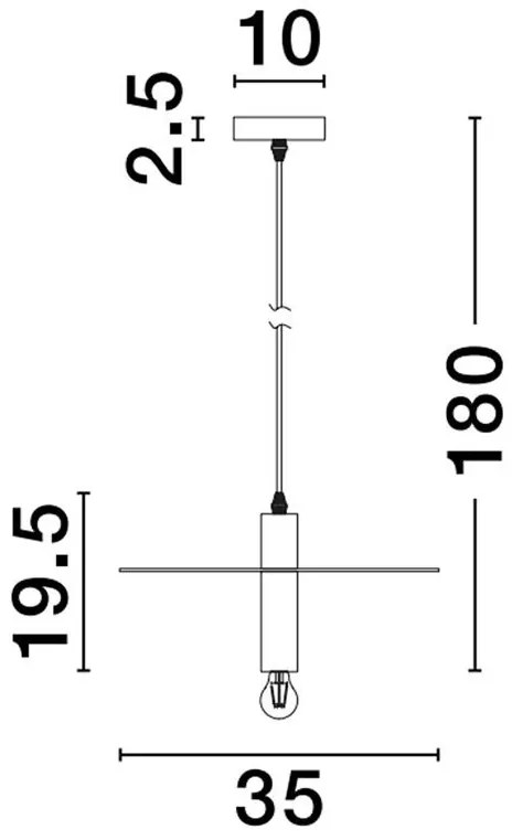 Lustra/Pendul design modern ROYAL auriu