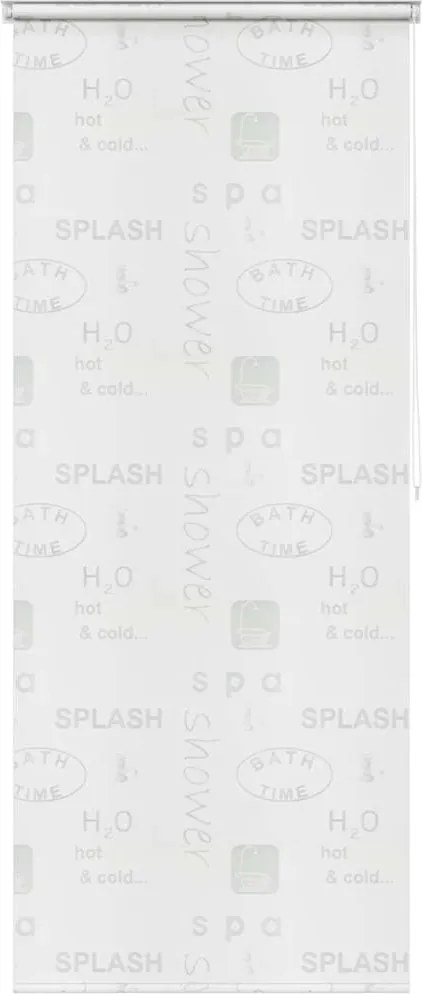 vidaXL Roletă perdea de duș 80x240 cm Imprimeu Splash