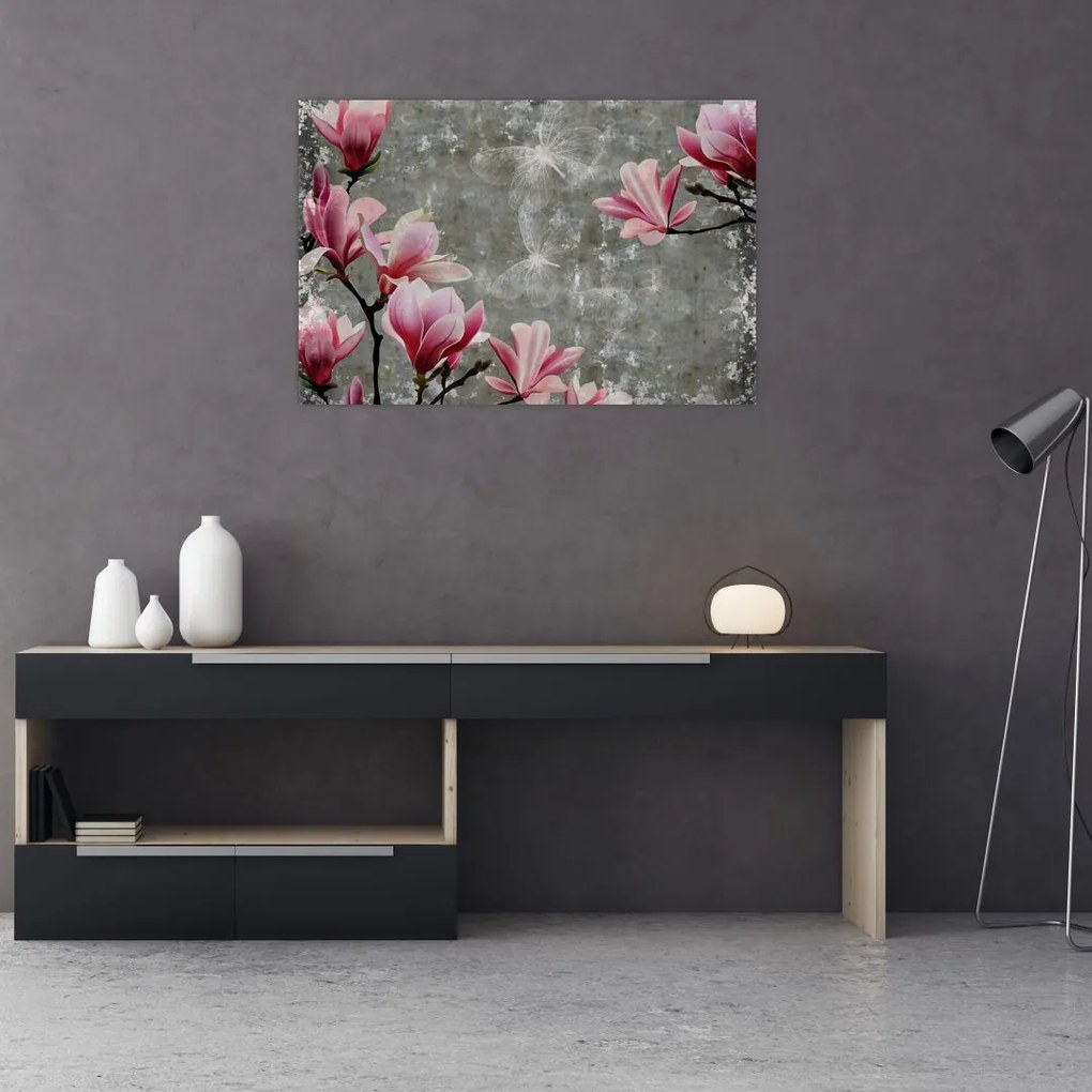 Tablou cu flori (90x60 cm)