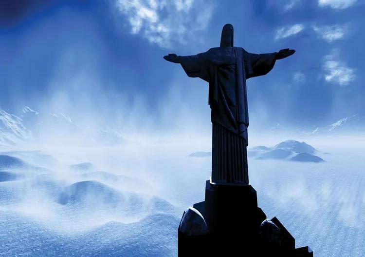 Christ Redeemer Rio Fototapet, (312 x 219 cm)