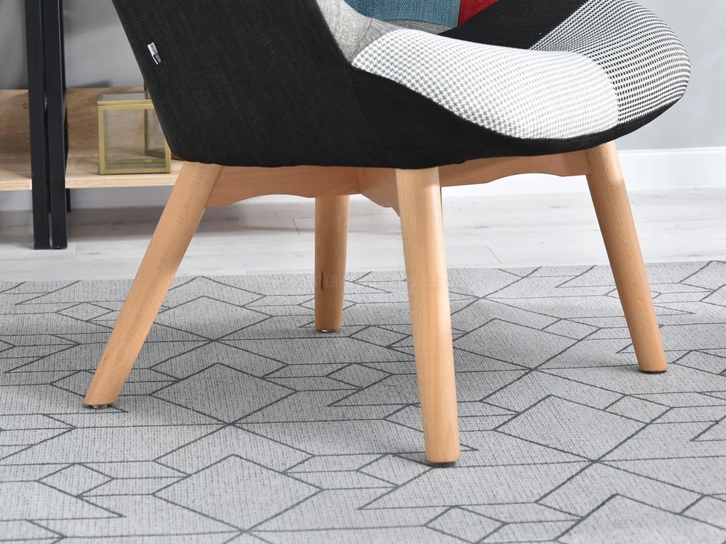 Fotoliu Nutri (patchwork + negru). 1110344