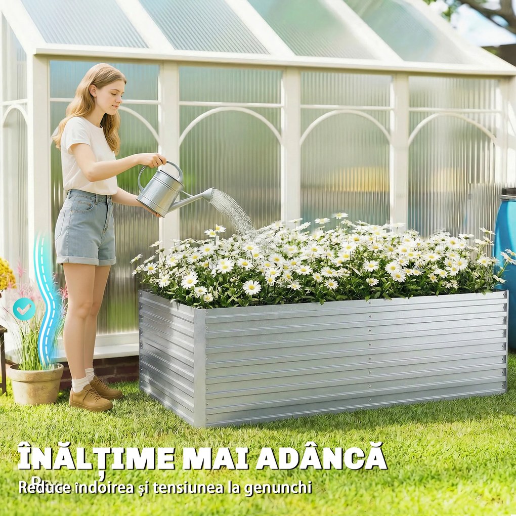 Outsunny jardinieră înălțată strat vas | Aosom Romania