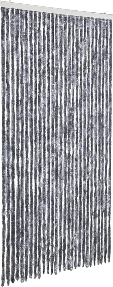 vidaXL Perdea pentru insecte, argintiu, 118 x 220 cm, Chenille